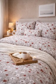 Posteľná obliečka Béžové maky 140x200/70x90 cm – 100 % bavlna