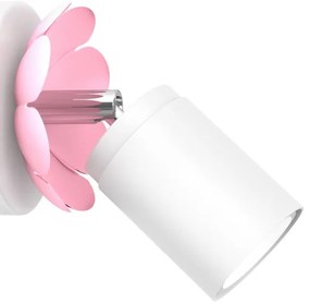 Nástenné bodové svietidlo FLOWER 1xGU10/8W/230V biela