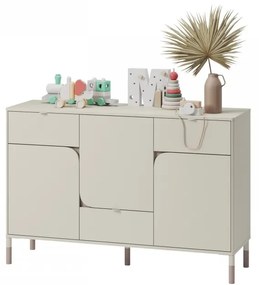 Komoda 3D3S Harmony HR-06, Farby: kašmír/kašmír + hnedá