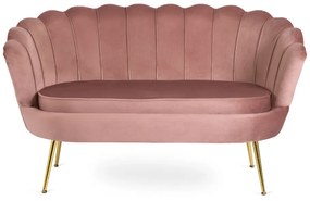 Vintino zamatová sedačka ZORAYA ružová