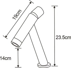 Mexen Astro umývadlová batéria, chrómová, 746900-00