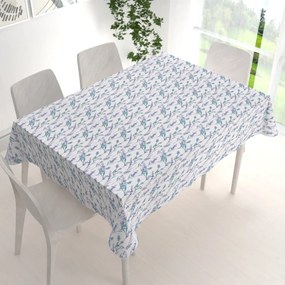 Biante Teflónový obdĺžnikový obrus TF-088 Levandule na bielom 100x140 cm