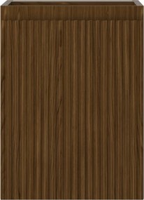 Mexen Rivel, kúpeľňová skrinka 35 cm, 1 dvierka, drážkovaná, orech, 91A21-03547-1-BF86