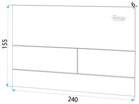 Rea Rea, podomietkový WC systém K011A-Q + čierne splachovacie tlačidlo typ T, KPL-E0056