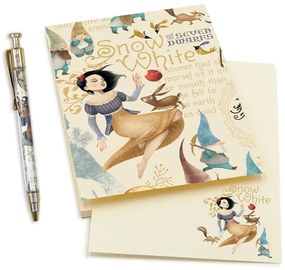 Poznámkový blok s perom 50 stránok formát A6 Snow White – Kartos