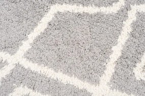 Koberec BOHO L229C tmavosivý / béžový kruh