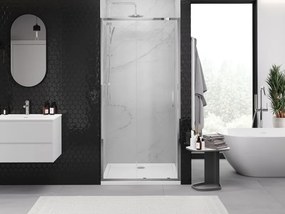 Mexen Exo, posuvné dvere do otvoru 90x200 cm, 6mm číre sklo, chrómový profil, 8151-090-000-01-00