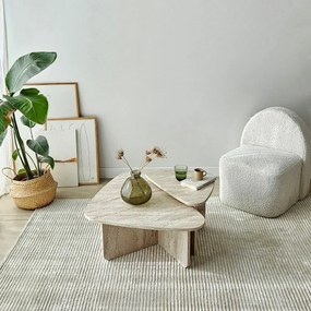 Súprava konferenčných stolíkov Ballare Travertine, 2 ks