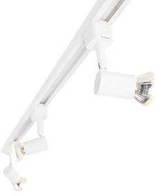 Moderný koľajnicový systém s 3 reflektormi 1-fázový biely - Jeany