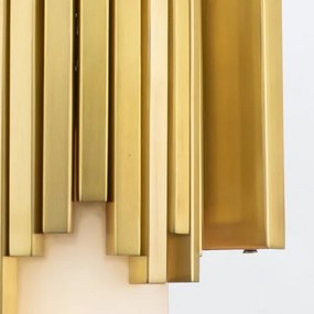 Elstead MARVELE-2WB-AB-OPAL - LED kúpeľňové svietidlo MARVELE 2xG9/4W/230V IP44