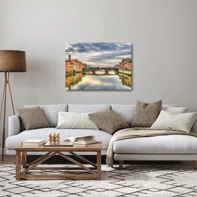 Obraz - Most cez rieku (70x50 cm)
