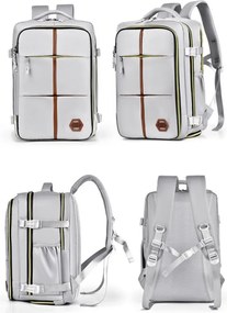 Vodoodolný batoh do školy, na cestovanie a šport sivá