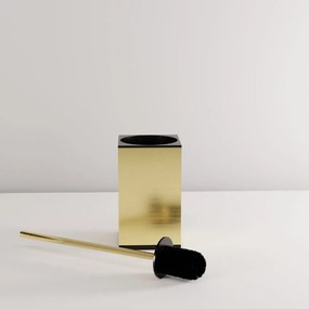 Rea Til, kovový stojan na WC s kefou, zlatá matná, REA-88099