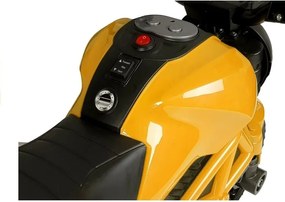 LEAN CARS GTM1188 Dobíjací motocykel žltý