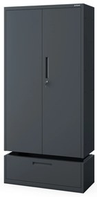 Megan Antracytowy - szuflada pojedyncza 185 cm