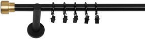 Dekodum Garniža Slick mosaz 19 mm čierna matná jednoduchá Dĺžka (cm): 240