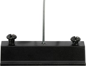 Moderný závesný koľajnicový systém s 6 čiernymi bodovými svetlami 1-fázový GU10 50 mm - Iconic Ruby Honey