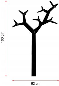 Vešiak strom 100 čierna