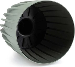 Květináč STRIPPED 19x22,6 cm šedozelený