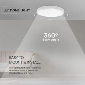 LED Kúpeľňové stropné svietidlo LED/18W/230V IP44 4000K pr. 25 cm biela