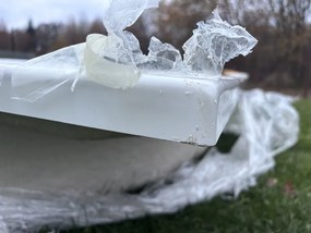 Besco Akrylátová asymetrická vaňa Rima 160x100 PRAVÁ - POŠKODENÉ