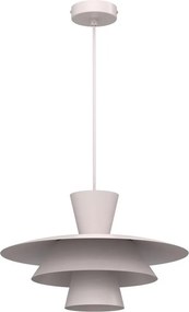 Luster na lanku PLATO 1xE27/15W/230V krémový