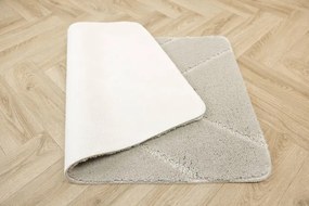 Kúpeľňový koberček Moreno svetlosivý, kosoštvorce