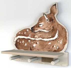 Polička do detskej izby ospalý jeleň