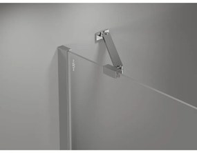 Mexen, Mexen Mist Duo sklápací sprchový kút 85 x 85 cm, priehľadný, chróm - 8A4-085-085-01-00