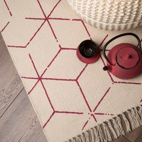 Obsession, AKCIA: 80x150 cm Ručne tkaný kusový koberec Stockholm 342 FUCHSIA, biela, obývacia izba