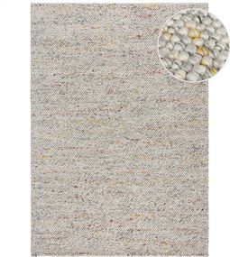 Flair Rugs, AKCIA: 120x170 cm Ručne tkaný kusový koberec Minerals Black/White, biela, chodba / predsieň