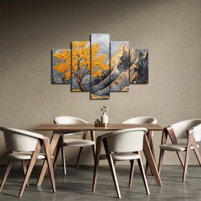 Obraz – Zlatý strom v horách (150x105 cm)