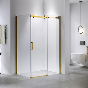 BPS-koupelny Obdĺžnikový sprchový kút HYD-OK203C 120x80 zlatý/transparent - bez vaničky