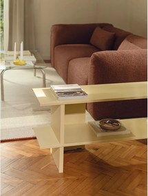 Žltý kovový regál 160x57x37 cm Hes – noo.ma