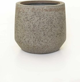 Dizajnový kvetináč SASSO, vláknocement, 32x28 cm, sivý