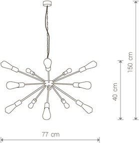 Svietidlo Nowodvorski ROD BLACK 9733