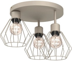 Stropné svietidlo PARKLA 3xE27/15W/230V béžová