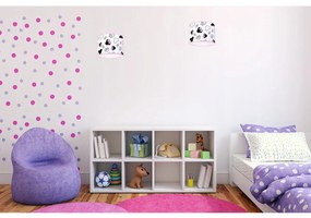 Detské závesné svietidlo Minnie, 1x textilné tienidlo so vzorom