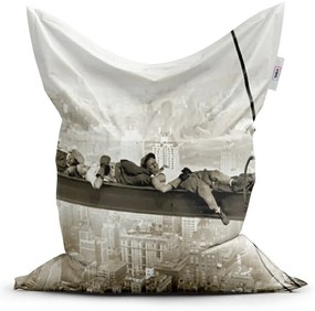 Sablio Sedací vak Ležiaci stavbári na traverze - 200x140 cm