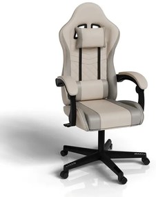 InternetovaZahrada Kancelárska stolička HyperSeat - béžová/sivá