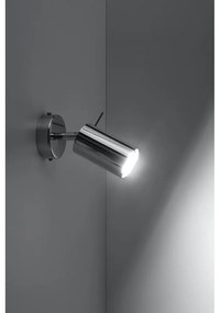 Nástenné svietidlo v striebornej farbe Sollux Etna