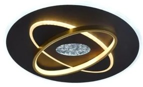 LED Stmievateľné stropné svietidlo LED/80W/230V čierna + diaľkové ovládanie