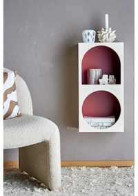 Červená/biela nástenná knižnica 30x60 cm Graphia – Bloomingville