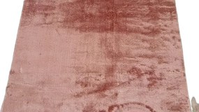 Ružový huňatý koberec Plush Deluxe – vysoký vlas 30 mm Rozmer: 60x100 cm