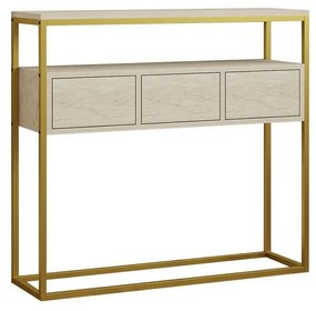 Odkladací stolík Guarda Travertine and Gold