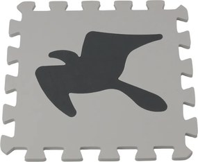 LEAN Mäkké penové puzzle EVA kontrastné vzdelávacie sivé 28 dielov