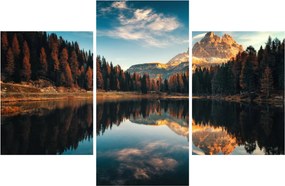 Obraz - Alpy, Taliansko, Dolomity, Lago Antorno (90x60 cm)