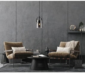 ITALUX PND-32453-1-BK+SG - Luster na lanku NANESMA 1xE27/40W/230V čierna