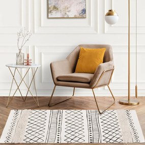 Vzorovaný koberec BOHO 160x50 sivý