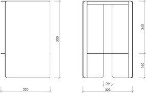 Oceľový okrúhly odkladací stolík ø 32 cm Wa – noo.ma